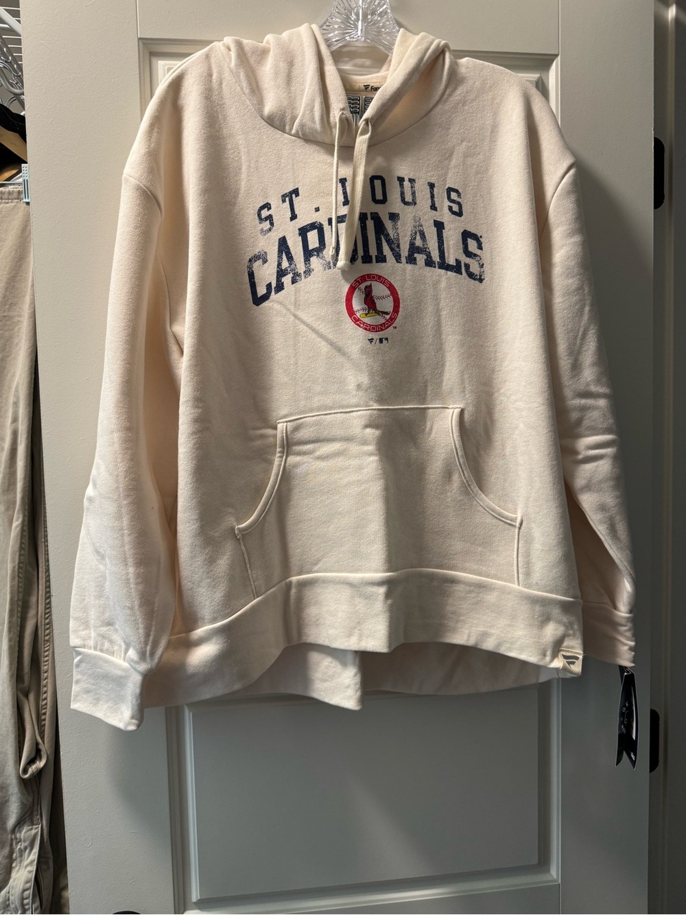 Fanatics St. Louis Cardinals Cream Pullover Hoodie